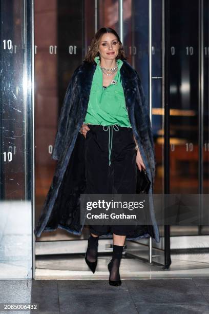 Olivia Palermo attends a Diane von Furstenberg for Target event at The Shed on March 14, 2024 in New York City.