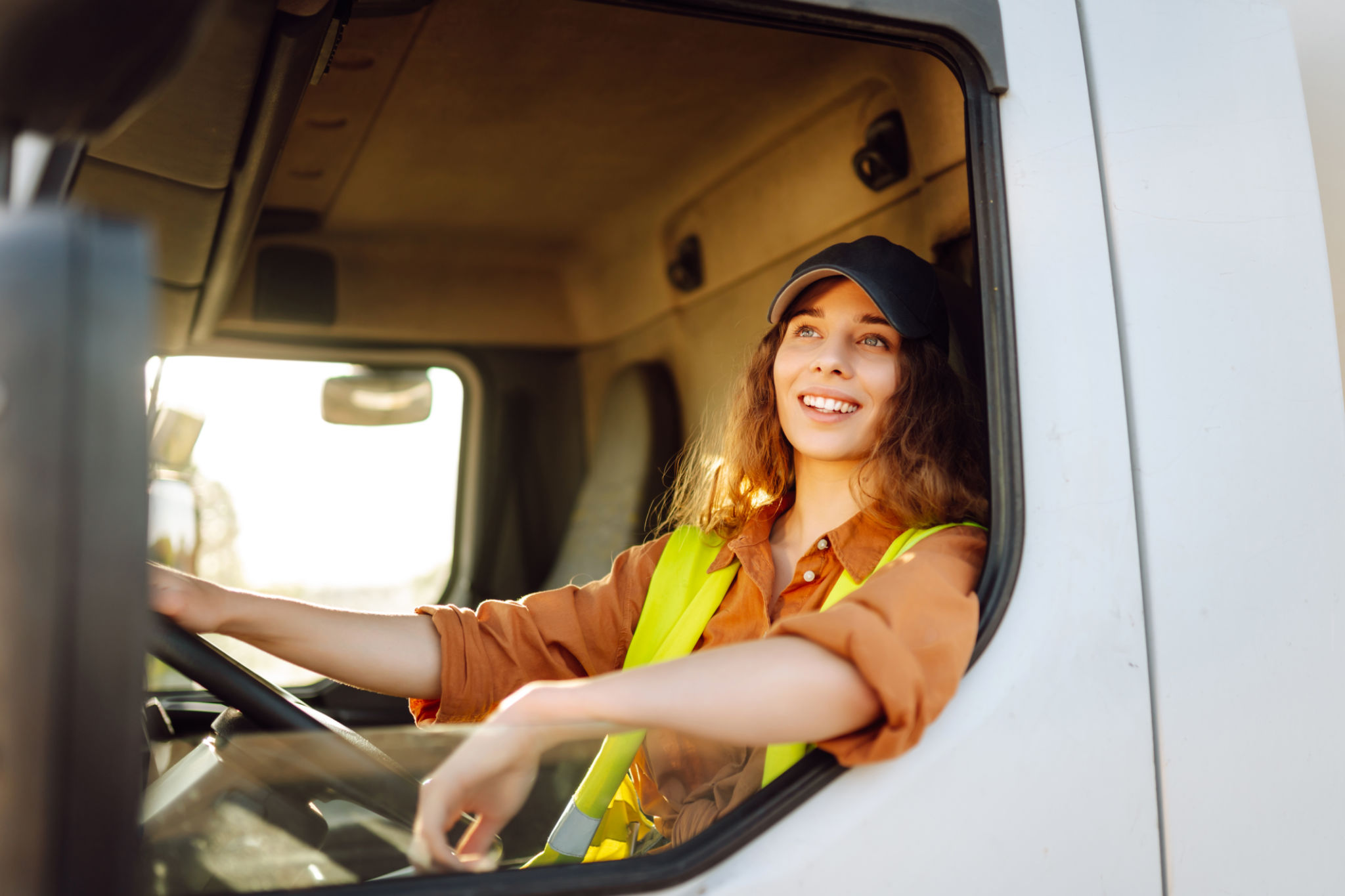 woman truck driver