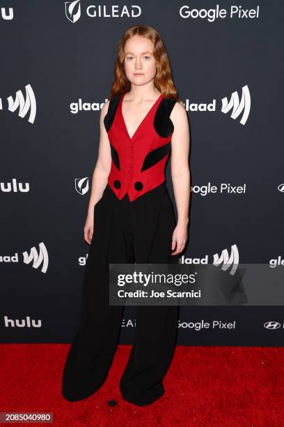 Liv Hewson attends the 35th GLAAD Media Awards - Los Angeles at The Beverly Hilton on March 14, 2024 in Beverly Hills, California.