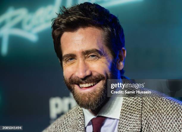Jake Gyllenhaal attends the UK special screening of "Road House" at The Curzon Mayfair on March 14, 2024 in London, England.