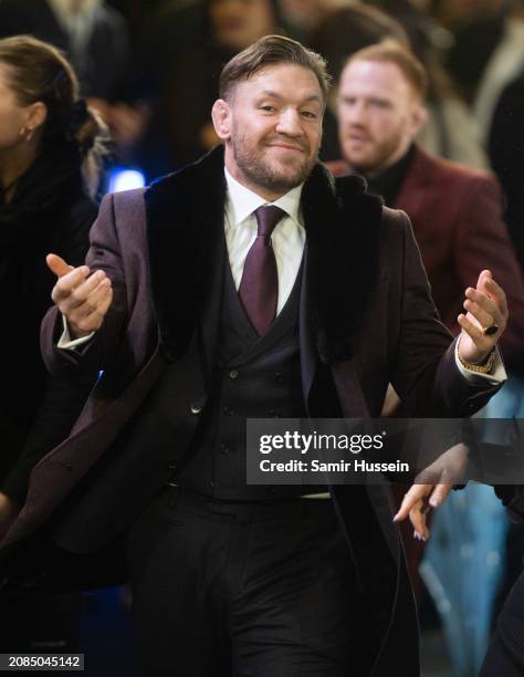 Conor McGregor attends the UK special screening of "Road House" at The Curzon Mayfair on March 14, 2024 in London, England.