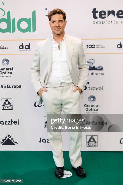 David Bisbal attends to the photocall of the "Cadena Dial" Awards 2024 on March 14, 2024 in Santa Cruz de Tenerife, Spain.