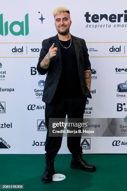 Beret attends to the photocall of the "Cadena Dial" Awards 2024 on March 14, 2024 in Santa Cruz de Tenerife, Spain.