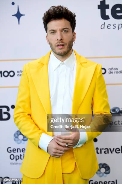 Blas Cantó attends to the photocall of the "Cadena Dial" Awards 2024 on March 14, 2024 in Santa Cruz de Tenerife, Spain.