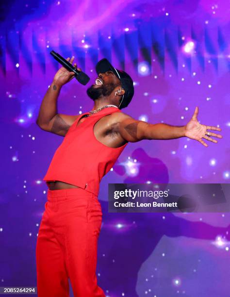 Luke James performs onstage during the NAACP Image Awards Dinner at Hollywood Palladium on March 14, 2024 in Los Angeles, California.