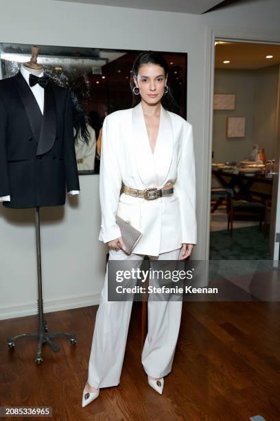 Laysla De Oliveira attends Thom Sweeney's Los Angeles Opening Cocktail Party on March 14, 2024 in Los Angeles, California.