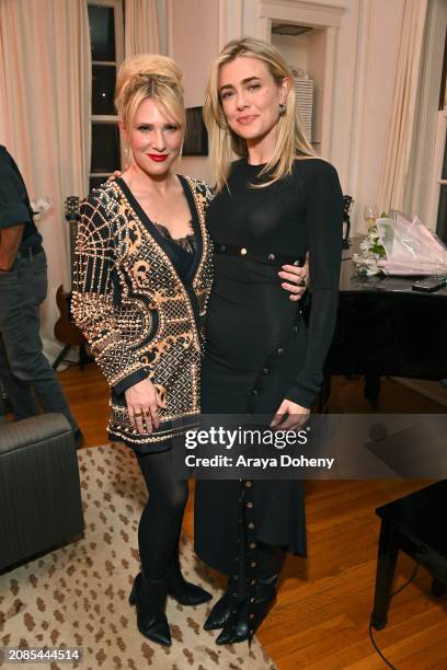 Lucy Walsh and Melissa Roxburgh attend The Art of Elysium Presents an Evening Celebrating Author Lucy Walsh at The Art of Elysium on March 14, 2024...
