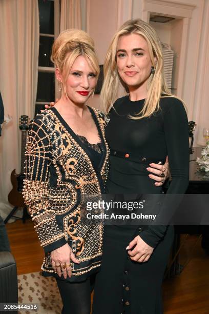 Lucy Walsh and Melissa Roxburgh attend The Art of Elysium Presents an Evening Celebrating Author Lucy Walsh at The Art of Elysium on March 14, 2024...