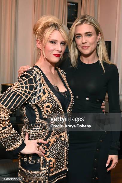 Lucy Walsh and Melissa Roxburgh attend The Art of Elysium Presents an Evening Celebrating Author Lucy Walsh at The Art of Elysium on March 14, 2024...