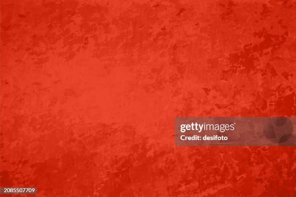 blank empty plain solid dark vibrant red maroon coloured plastered whitewashed blotched smudged stained messy rough damaged texture effect wall like horizontal background with smudges and blotches all over - solid colour background stock illustrations