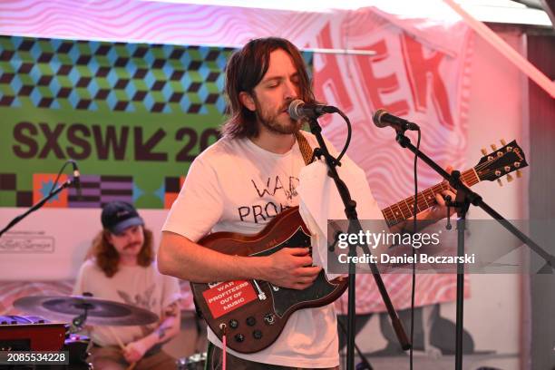 Trevor Cooke and Andrew McLeod of Sunnsetter perform on stage at Canada House during the 2024 SXSW Conference and Festival on March 14, 2024 in...