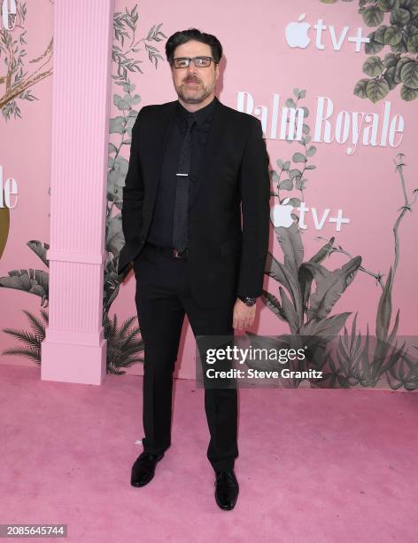 Jeff Toyne arrives at the World Premiere Of Apple TV+'s "Palm Royale" at Samuel Goldwyn Theater on March 14, 2024 in Beverly Hills, California.