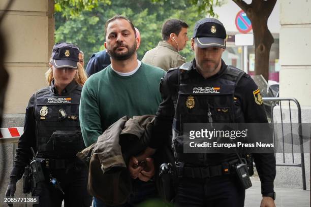 Maria del Monte's nephew, Antonio Tejado arrives at court to testify about the robbery of Maria del Monte. On March 15 in Seville . The Court of...