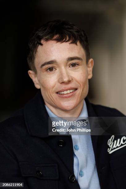 Elliot Page attends the screen talk for "Close To You" during BFI Flare 2024 at BFI Southbank on March 15, 2024 in London, England.