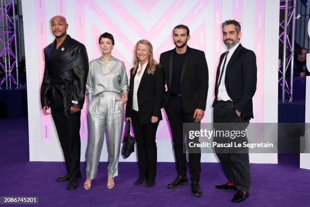 Members of the Jury International Competition Malick Bauer, Bérénice Bejo, Charlotte Brändström, Sofiane Zermani and Zal Batmanglij attend the...