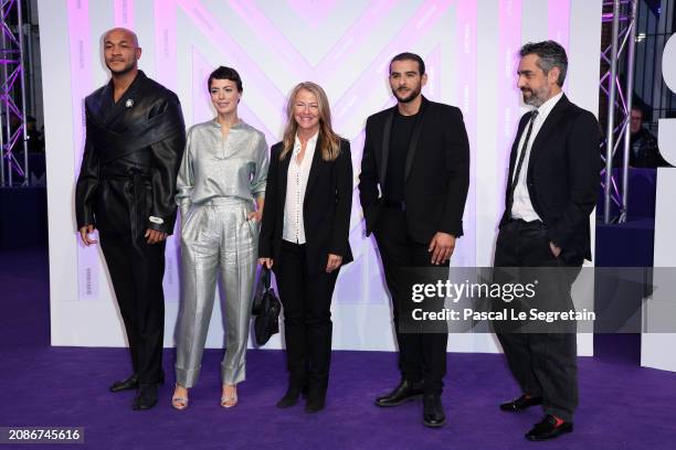 Members of the Jury International Competition Malick Bauer, Bérénice Bejo, Charlotte Brändström, Sofiane Zermani and Zal Batmanglij attend the...