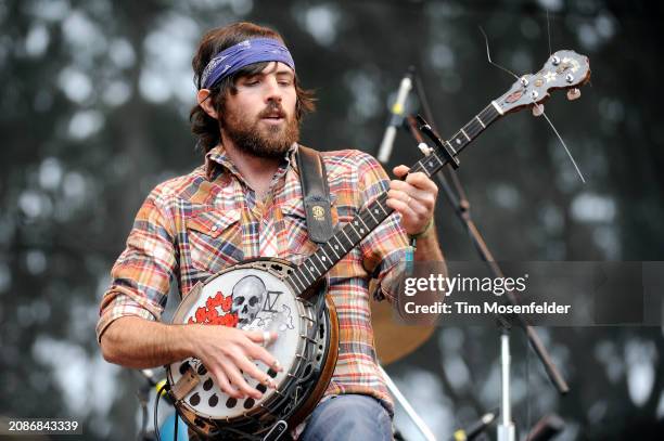Scott Avett of The Avett Brothers performs during the Outside Lands Music & Arts festival at the Polo Fields in Golden Gate Park on August 30, 2009...