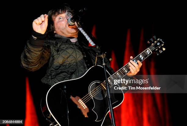 Jack Black of Tenacious D performs during the Outside Lands Music & Arts festival at the Polo Fields in Golden Gate Park on August 30, 2009 in San...