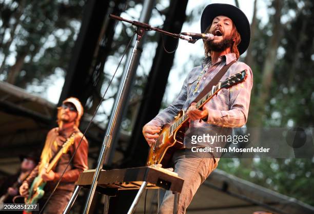 Ben Bridwell of Band of Horses performs during the Outside Lands Music & Arts festival at the Polo Fields in Golden Gate Park on August 30, 2009 in...
