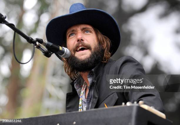 Ben Bridwell of Band of Horses performs during the Outside Lands Music & Arts festival at the Polo Fields in Golden Gate Park on August 30, 2009 in...