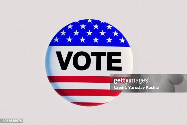 voting in usa elections cgi  badge pin - washington dc icon stock pictures, royalty-free photos & images