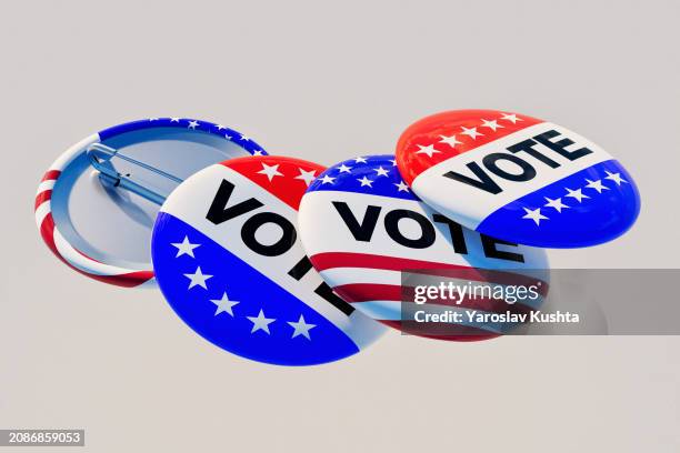 voting in usa elections cgi  badge pin - house chamber on capitol hill stock pictures, royalty-free photos & images