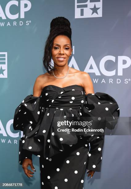 June Ambrose attends the 55th NAACP Image Awards Nominees Reception and Fashion Show at Vibiana on March 15, 2024 in Los Angeles, California.