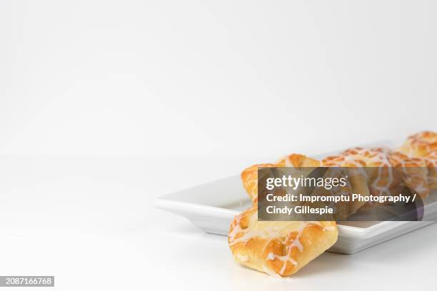 cream cheese danish - danish pastry stock pictures, royalty-free photos & images
