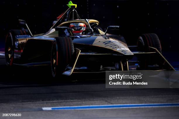 Jean-Éric Vergne of France driving the DS Penske Team during the free practice day ahead of the 2024 Hankook Sao Paulo E-Prix Round 4 at Autodromo...