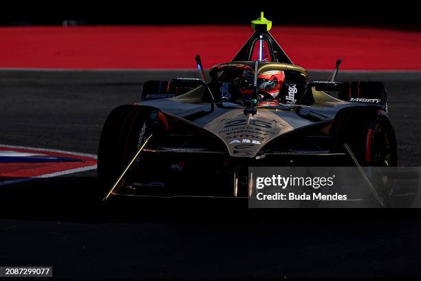 Jean-Éric Vergne of France driving the DS Penske Team during the free practice day ahead of the 2024 Hankook Sao Paulo E-Prix Round 4 at Autodromo...