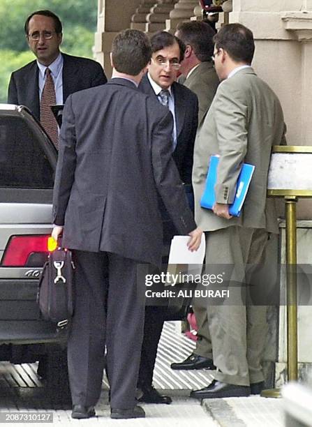 Anoop Singh , director of special operations for the International Monetary Fund , arrives for a meeting with Argentine Interior Minister Rodolfo...