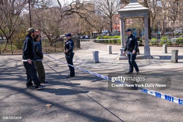 March 16: A man and a woman were taken to the Hospital after they were both shot inside of Tompkins Square Park in Manhattan on Saturday March 16,...