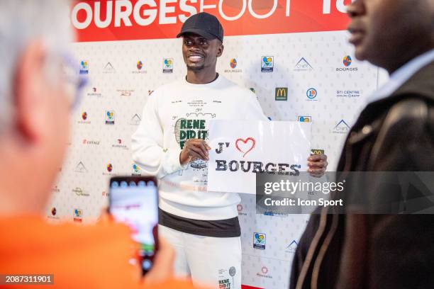 Sadio MANE of AL-NASSR in Bourges on March 16, 2024 as he is part of investissors of Bourges Foot 18 club.