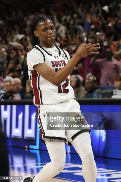 South Carolina Gamecocks guard MiLaysia Fulwiley during the SEC Women's Basketball Tournament Championship Game between the LSU Tigers and the South...