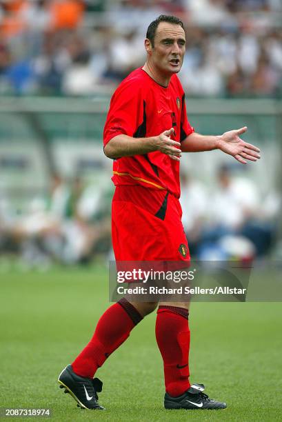 June 14: Bart Goor of Belgium in action during the FIFA World Cup Finals 2002 Group H match between Belgium and Russia at Shizuoka Stadium Ecopa on...