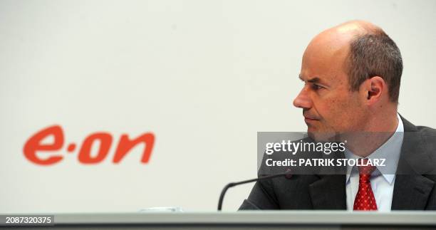 Marcus Schenck, chief financial officer of Germany's biggest power supplier E.ON, attends a press conference on March 14, 2012 in Duesseldorf,...