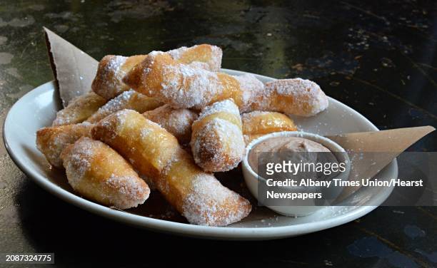 Forno Bistro's Zeppole, a fried dough dessert, Thursday July 3 in Saratoga Springs, NY.