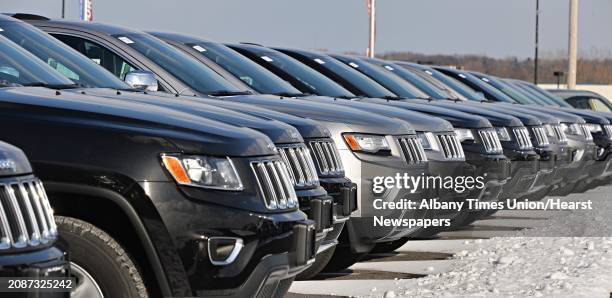 New Jeep Grand Cherokees at Armory Garage Friday Jan. 9 in Albany, NY.