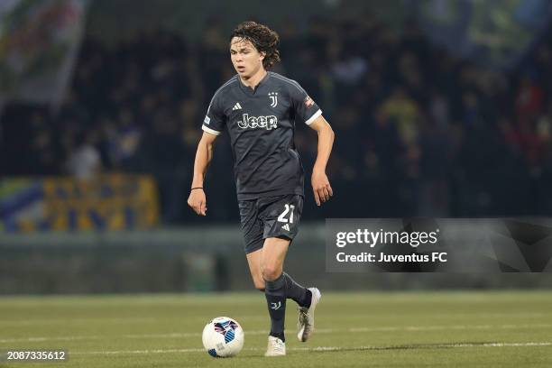 Martin Palumbo of Juventus Next Gen in action during the Serie C match between Carrarese Calcio and Juventus Next Gen at Stadio dei Marmi on March...