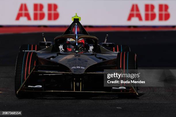 Jean-Éric Vergne of France driving the DS Penske Team during the free practice day ahead of the 2024 Hankook Sao Paulo E-Prix Round 4 at Autodromo...