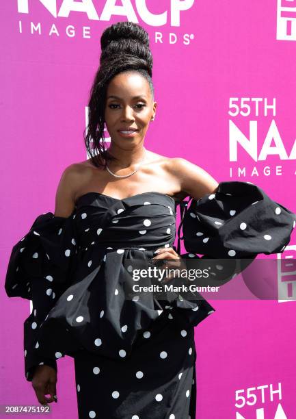 Honoree June Ambrose attends the NAACP Fashion Show at Vibiana on March 15, 2024 in Los Angeles, California.