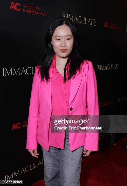 Michele Selene Ang is seen at the Beyond Fest Premiere of Neon’s IMMACULATE at The Egyptian Theatre Hollywood on March 15, 2024 in Los Angeles,...