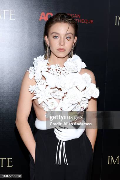 Sydney Sweeney attends the Beyond Fest premiere of Neon's "Immaculate" at The Egyptian Theatre Hollywood on March 15, 2024 in Los Angeles, California.