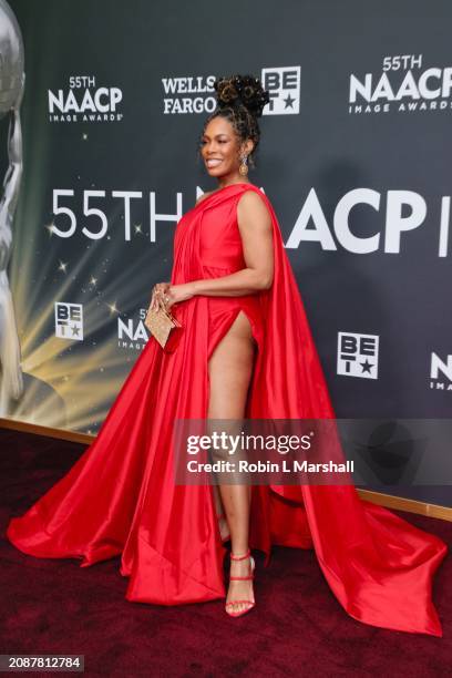 Angela Lewis attends the 55th NAACP Image Awards Program and Dinner at Hollywood Palladium on March 14, 2024 in Los Angeles, California.