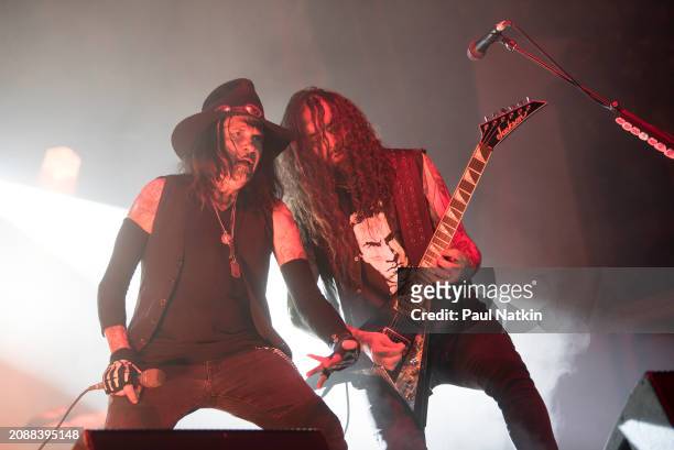 Al Jourgensen and Cesar Soto of Ministry at the Aragon Ballroom In Chicago, Ilinois, March 14, 2024.