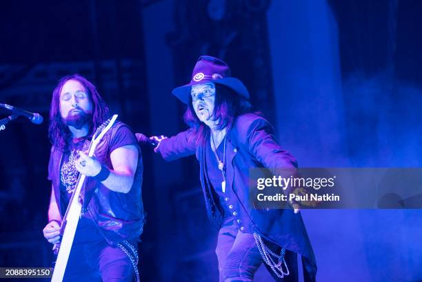 Monte Pittman and Al Jourgensen of Ministry at the Aragon Ballroom In Chicago, Ilinois, March 14, 2024.