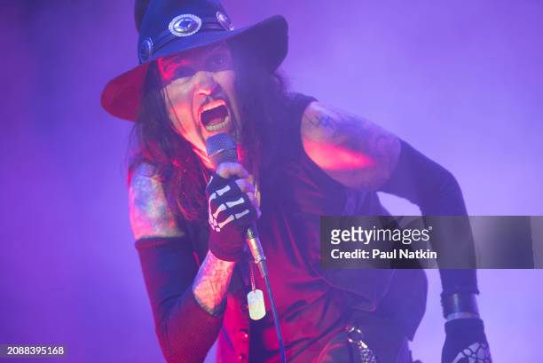 Al Jourgensen of Ministry at the Aragon Ballroom In Chicago, Ilinois, March 14, 2024.