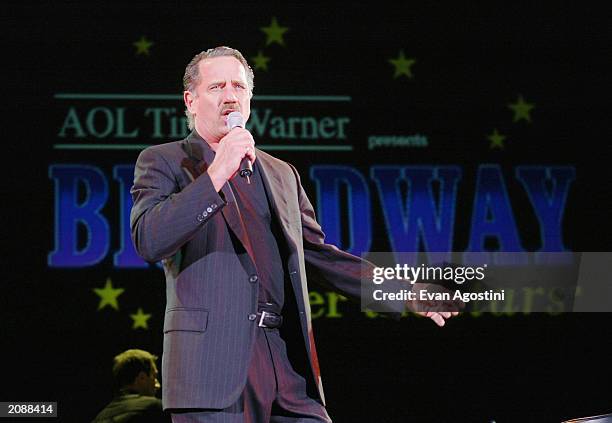 Actor Tom Wopat performs at AOL Time Warner Presents 'Broadway Under The Stars' - A free concert in Bryant Park on June 16, 2003 in New York City.