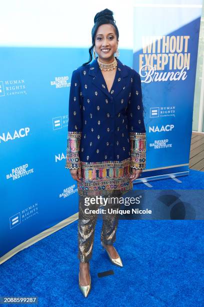 Becky George attends Without Exception Brunch Powered by The Human Rights Campaign, NAACP LGBTQIA Committee, The Bayard Baldwin Institute and Native...