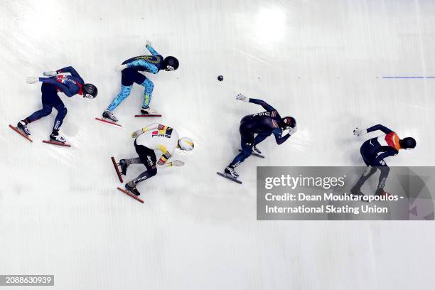 Jens Van 'T Wout of Netherlands, Marcus Howard of USA, Niall Treacy of Great Britain, Mersaid Zhaxybayev of Kazakhstan and Stijn Desmet of Belgium...